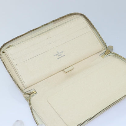 Louis Vuitton Zippy Organizer Damier, WHITE, CANVAS, Wallets