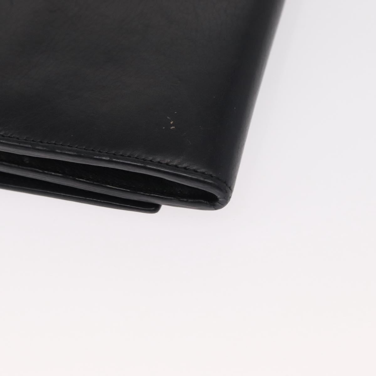 Saint Laurent Y Line Flap Wallet Leather, BLACK, LEATHER, Wallets