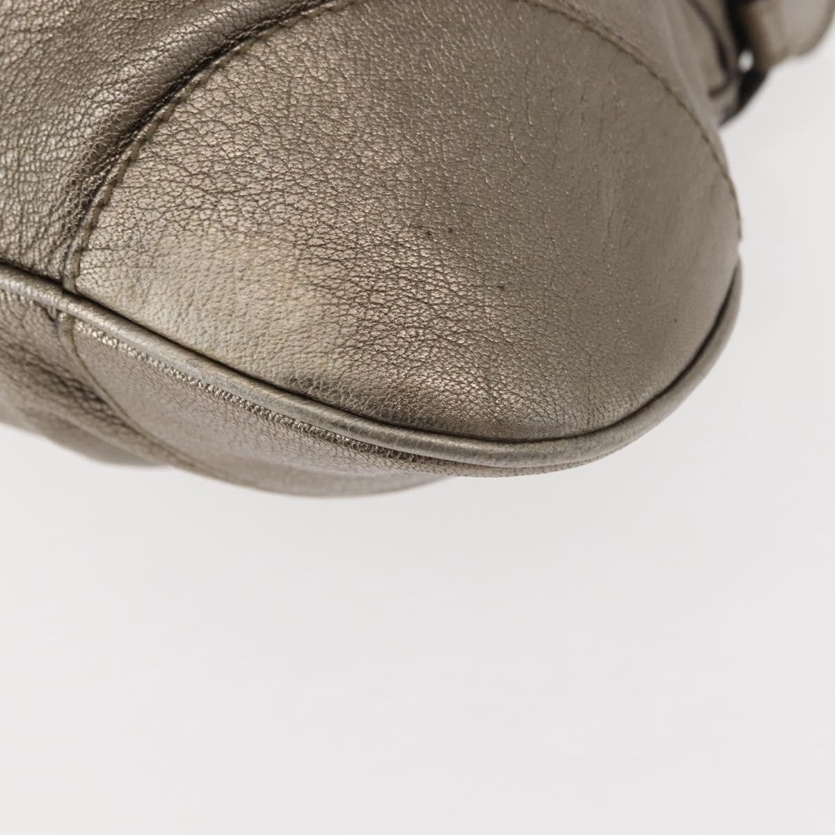 Salvatore Ferragamo Gancini Tote Leather, GOLD, LEATHER, Tote bag