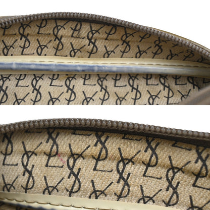 Saint Laurent Vintage Shoulder Bag PVC Leather, Beige, PVC, Shoulder Bag