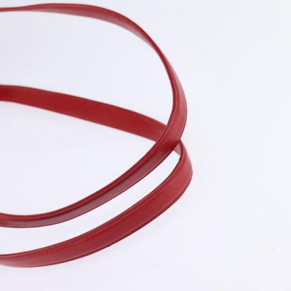 Gucci Vintage Bamboo Shoulder Bag Leather, RED, LEATHER, Shoulder bag