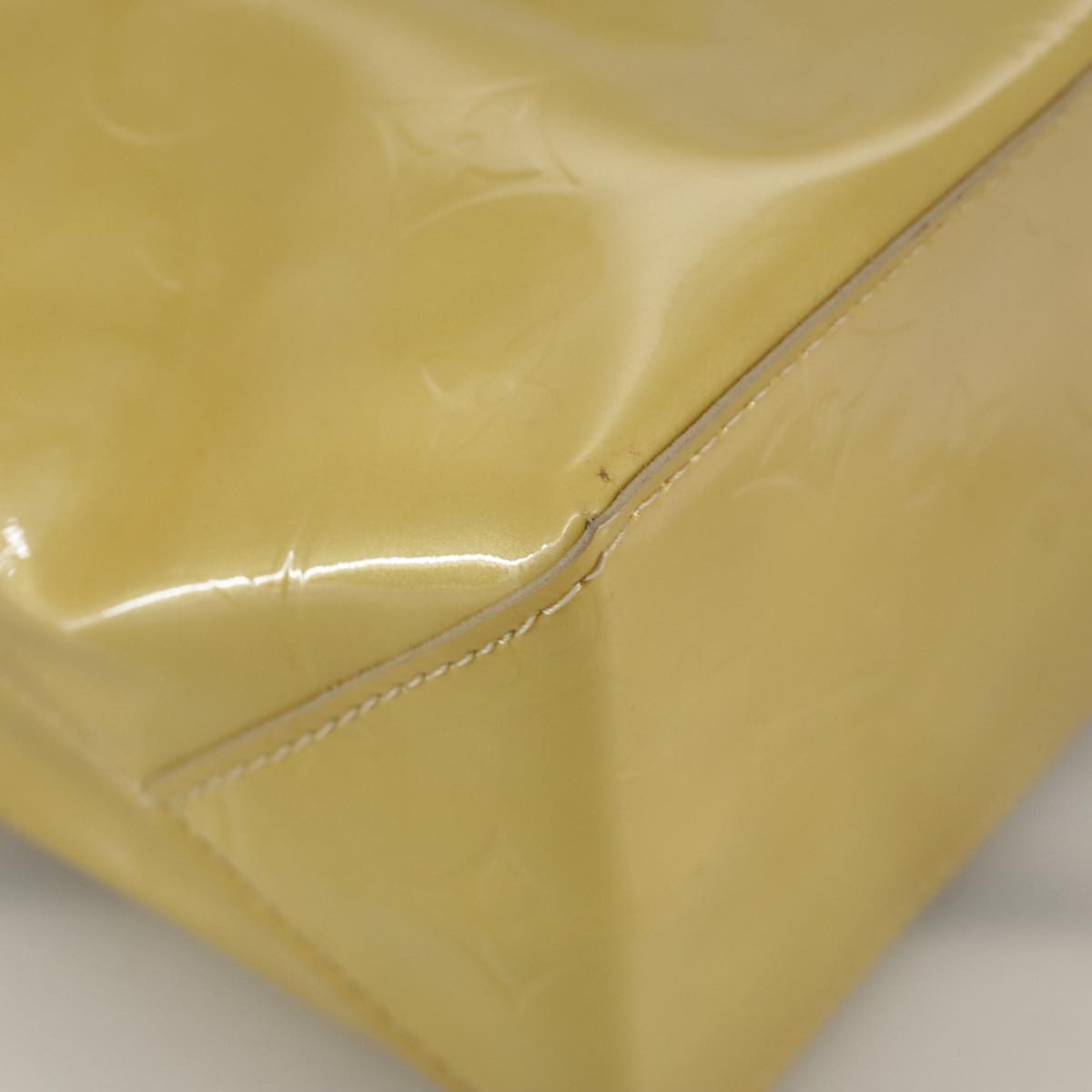 Louis Vuitton Reade Handbag Monogram Vernis, BEIGE, PATENT_LEATHER, Handbag