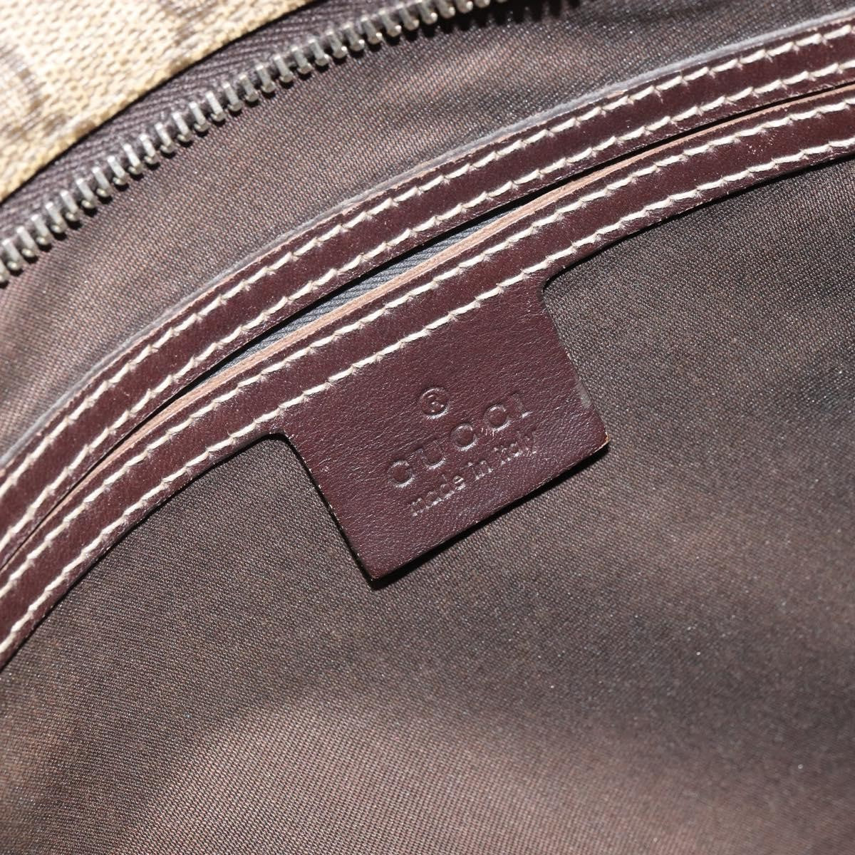 Gucci Zip Top Messenger Bag GG Coated Canvas, BEIGE, PVC, Shoulder bag