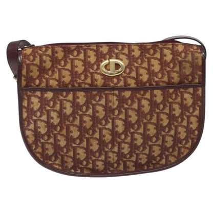 Christian Dior Vintage Trotter Shoulder Bag Canvas, RED, CANVAS, Shoulder bag