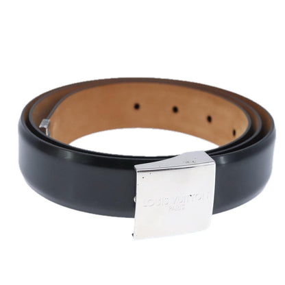 Louis Vuitton Carre Belt Leather, Black, Leather, Belt