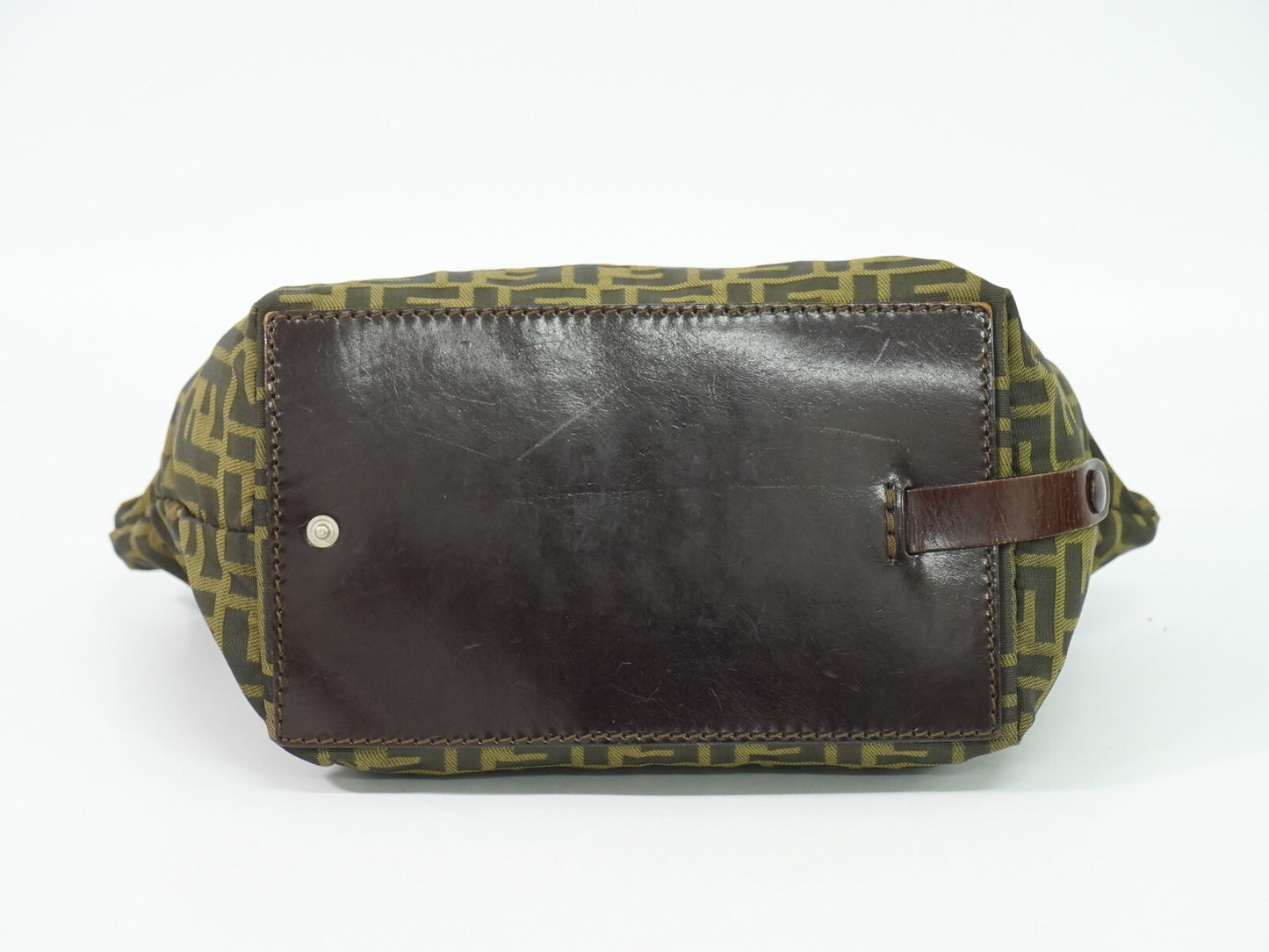 Fendi Vintage Zucca Handbag Zucca, BROWN, CANVAS, Handbag