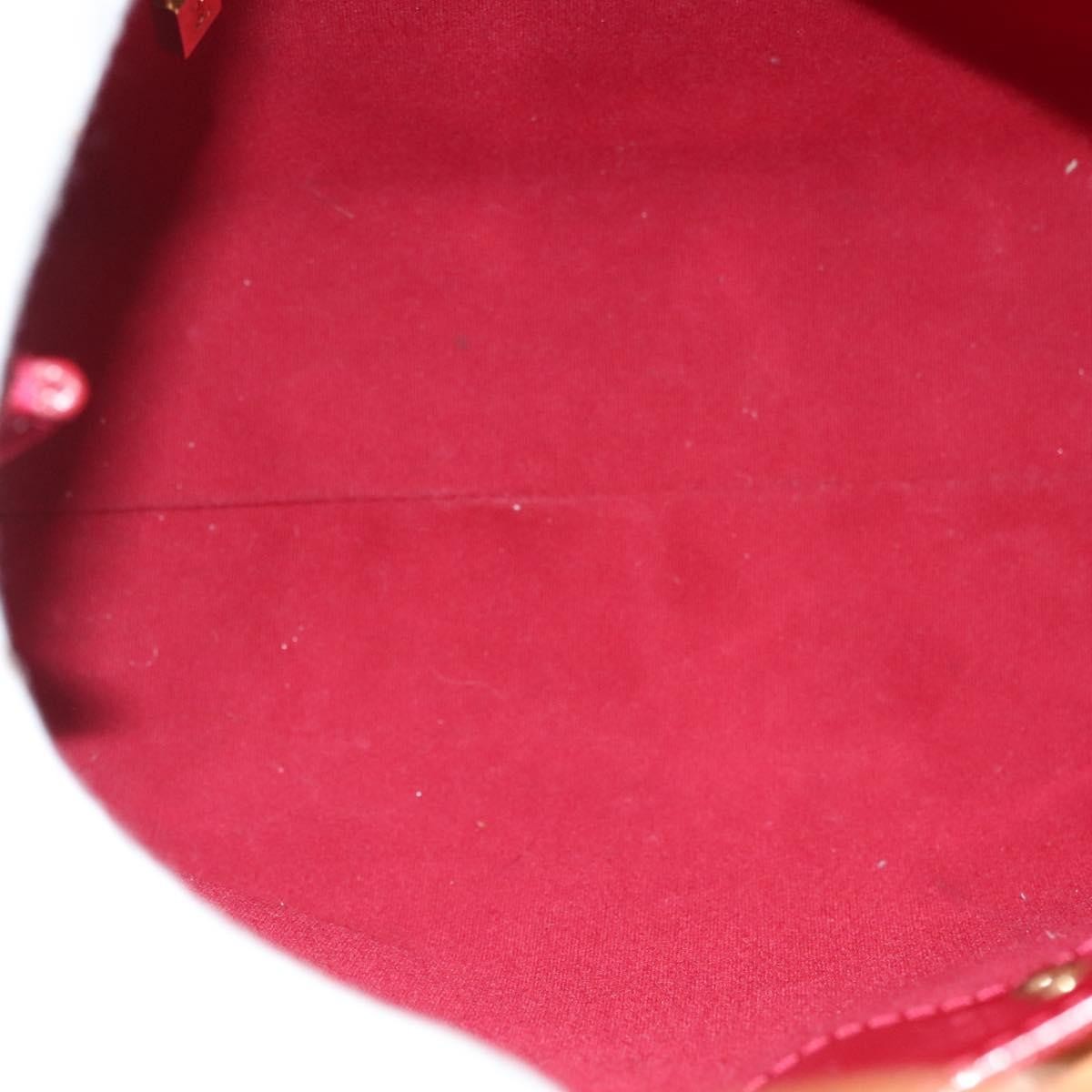 Louis Vuitton Reade Handbag Monogram Vernis, RED, PATENT_LEATHER, Handbag