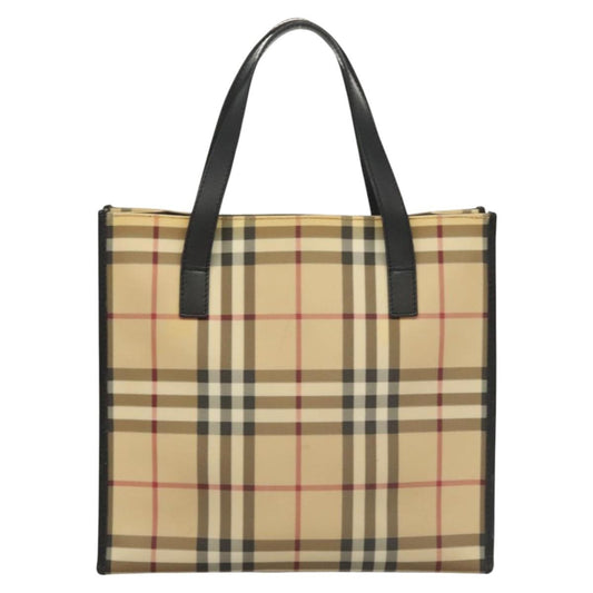 Burberry Nova Check Tote canvas check pattern, BEIGE, CANVAS, Tote bag