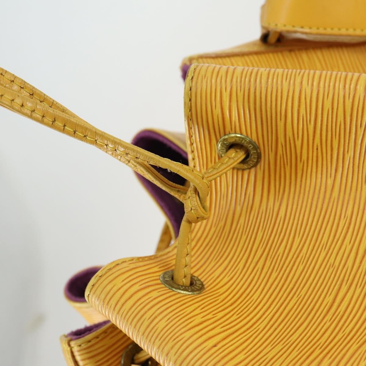 Louis Vuitton Petit Noe Handbag Epi Leather, YELLOW, LEATHER, Shoulder bag