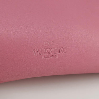 Valentino Garavani Zip Pouch Leather, PINK, LEATHER, Clutche & pouche
