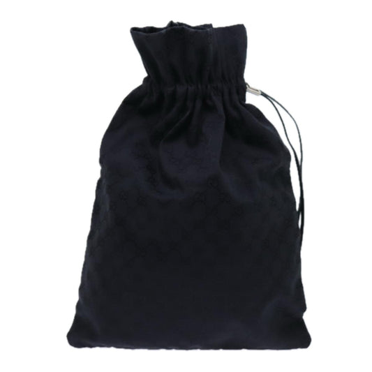 Gucci Vintage Web Drawstring Bucket Bag GG Coated Canvas, BLACK, CANVAS, Clutche & pouche