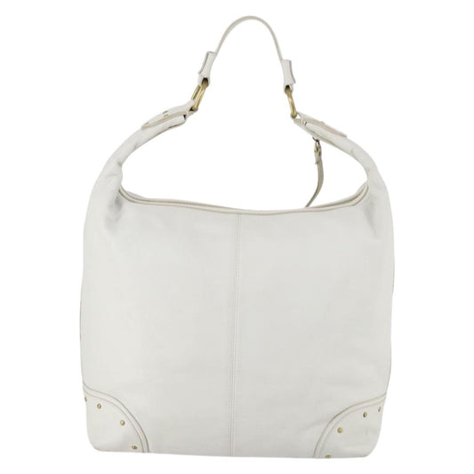 Bally Vintage Shoulder Bag Leather, WHITE, LEATHER, Shoulder bag