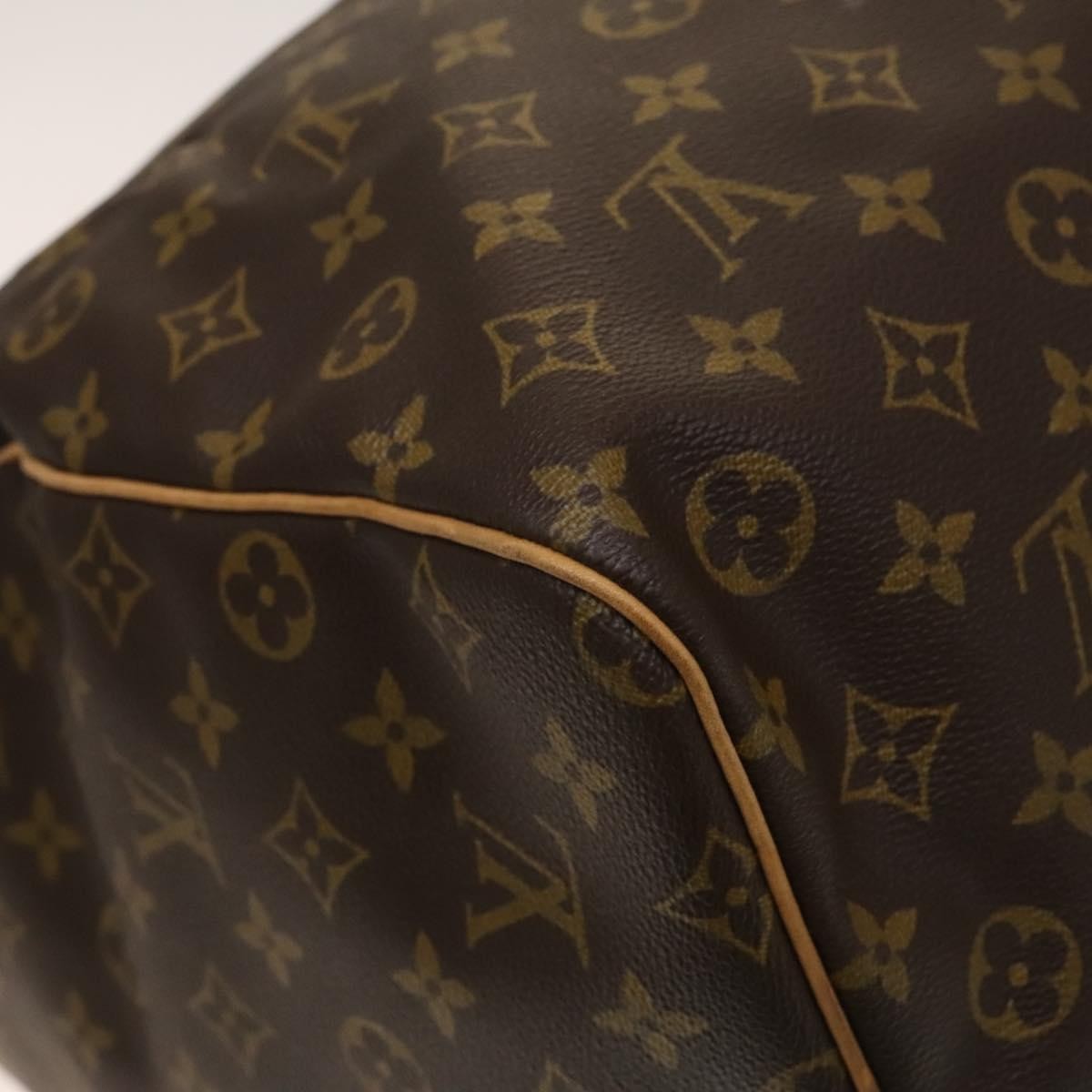 Louis Vuitton Keepall Bag Monogram Canvas, BROWN, CANVAS, Travel bag