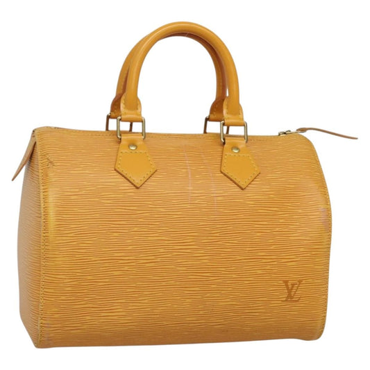 Louis Vuitton Speedy Handbag Epi Leather, YELLOW, LEATHER, Handbag