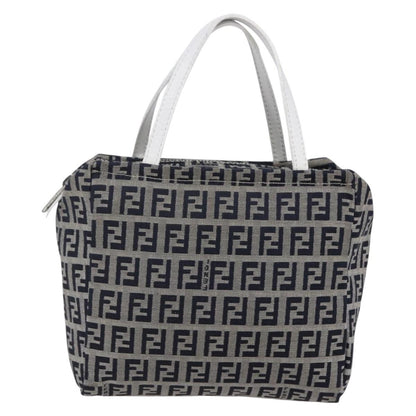 Fendi Vintage Top Handle Bag Zucchino, NAVY, CANVAS, Tote bag