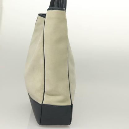 Loewe Anagram Tote Suede, GRAY, SUEDE, Tote bag