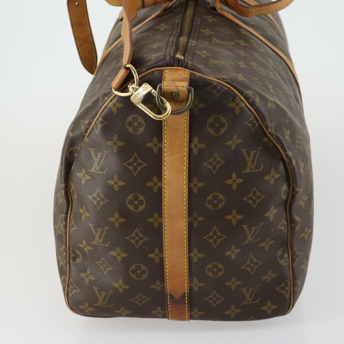Louis Vuitton Keepall Bandouliere Bag Monogram Canvas, BROWN, CANVAS, Travel bag