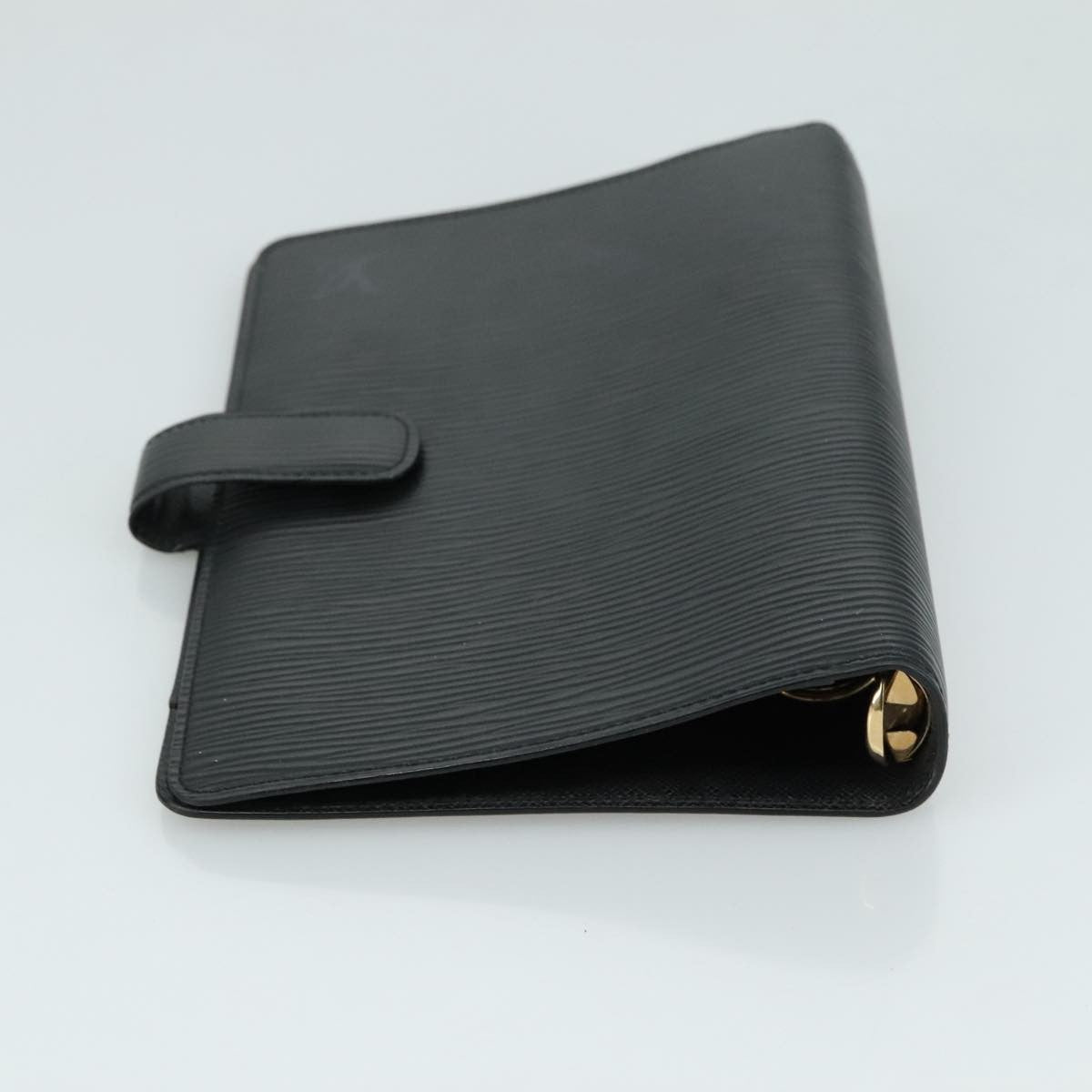Louis Vuitton Agenda Cover Epi Leather, BLACK, LEATHER, Wallets