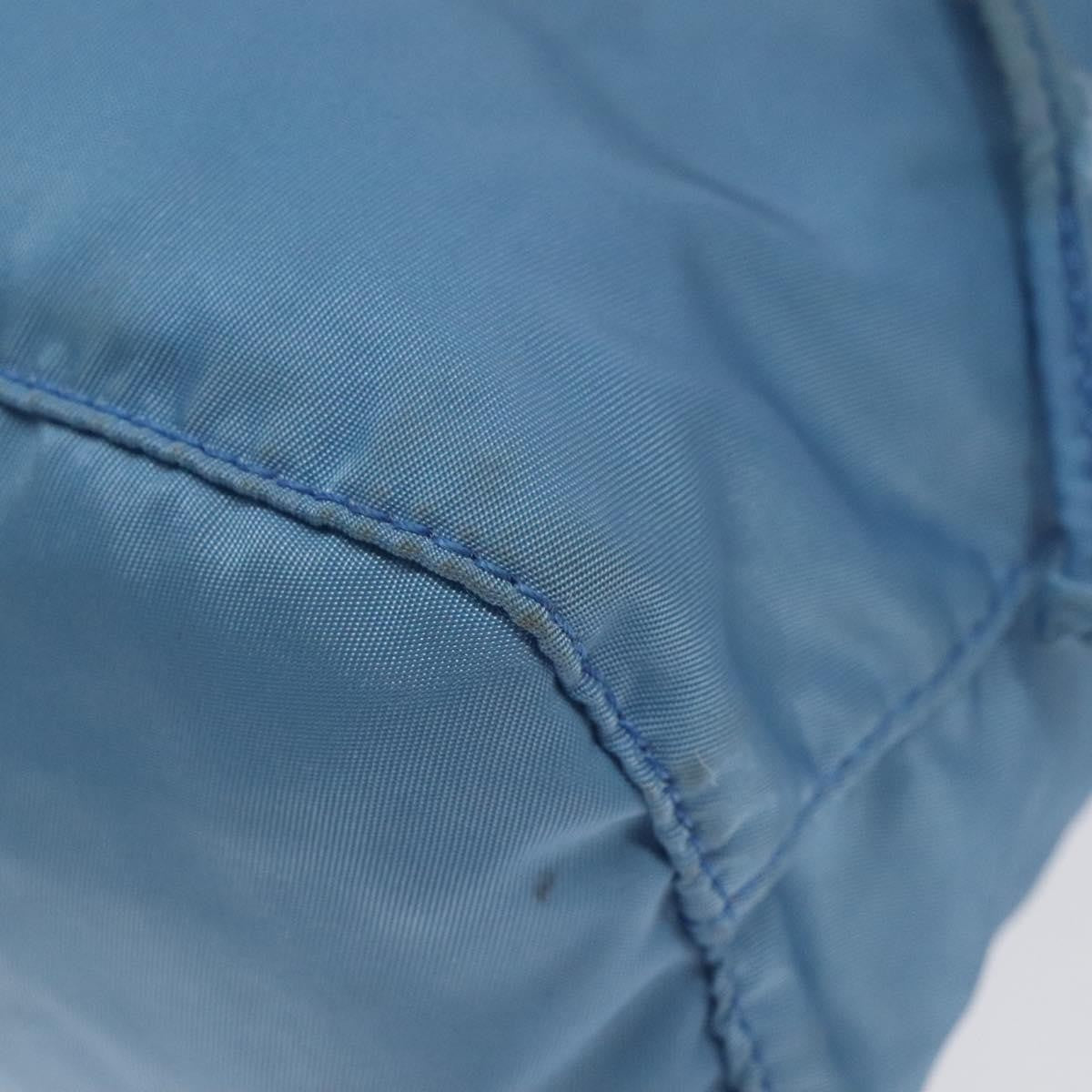 Prada Drawstring Wristlet Bucket Bag Tessuto, BLUE, NYLON, Clutche & pouche