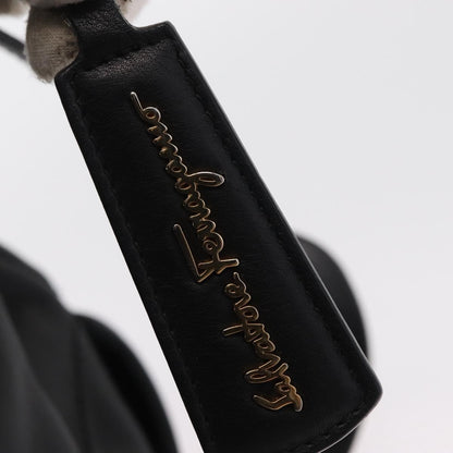 Salvatore Ferragamo W Chain Tote Leather, BLACK, LEATHER, Tote bag