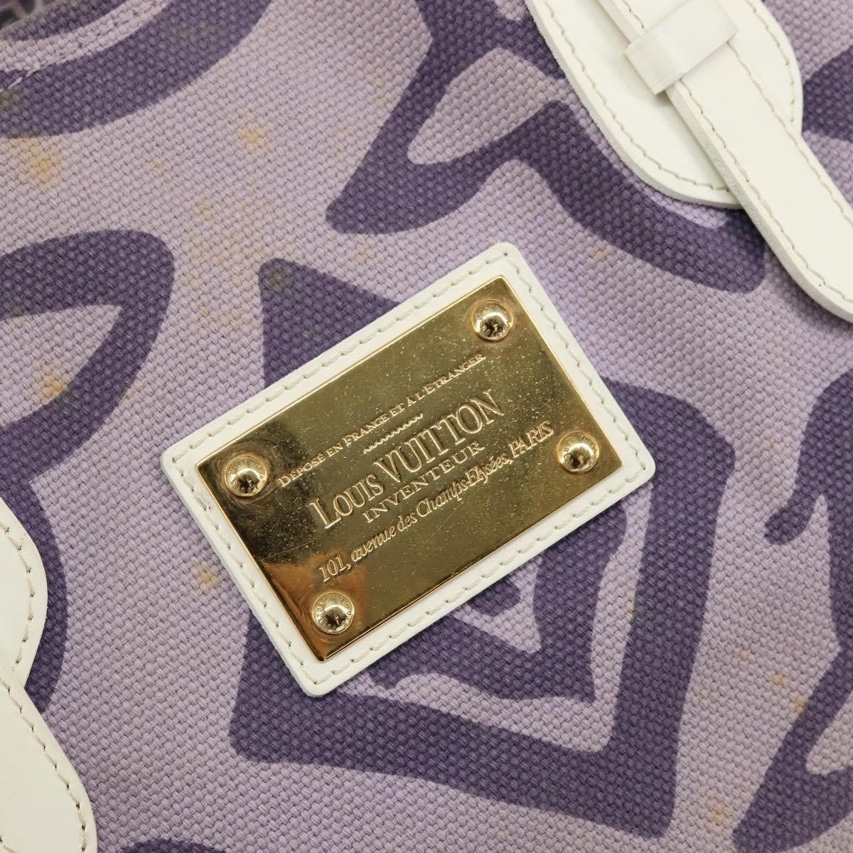 Louis Vuitton Tahitienne Cabas Canvas, PURPLE, CANVAS, Tote bag