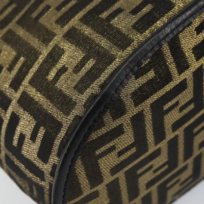 Fendi Vanity Clutch Canvas, BROWN, CANVAS, Clutche & pouche