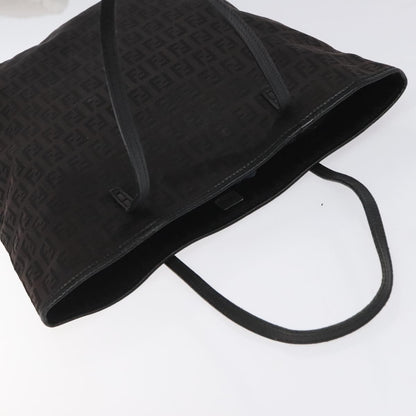 Fendi Zucchino Canvas, BLACK, CANVAS, Tote bag