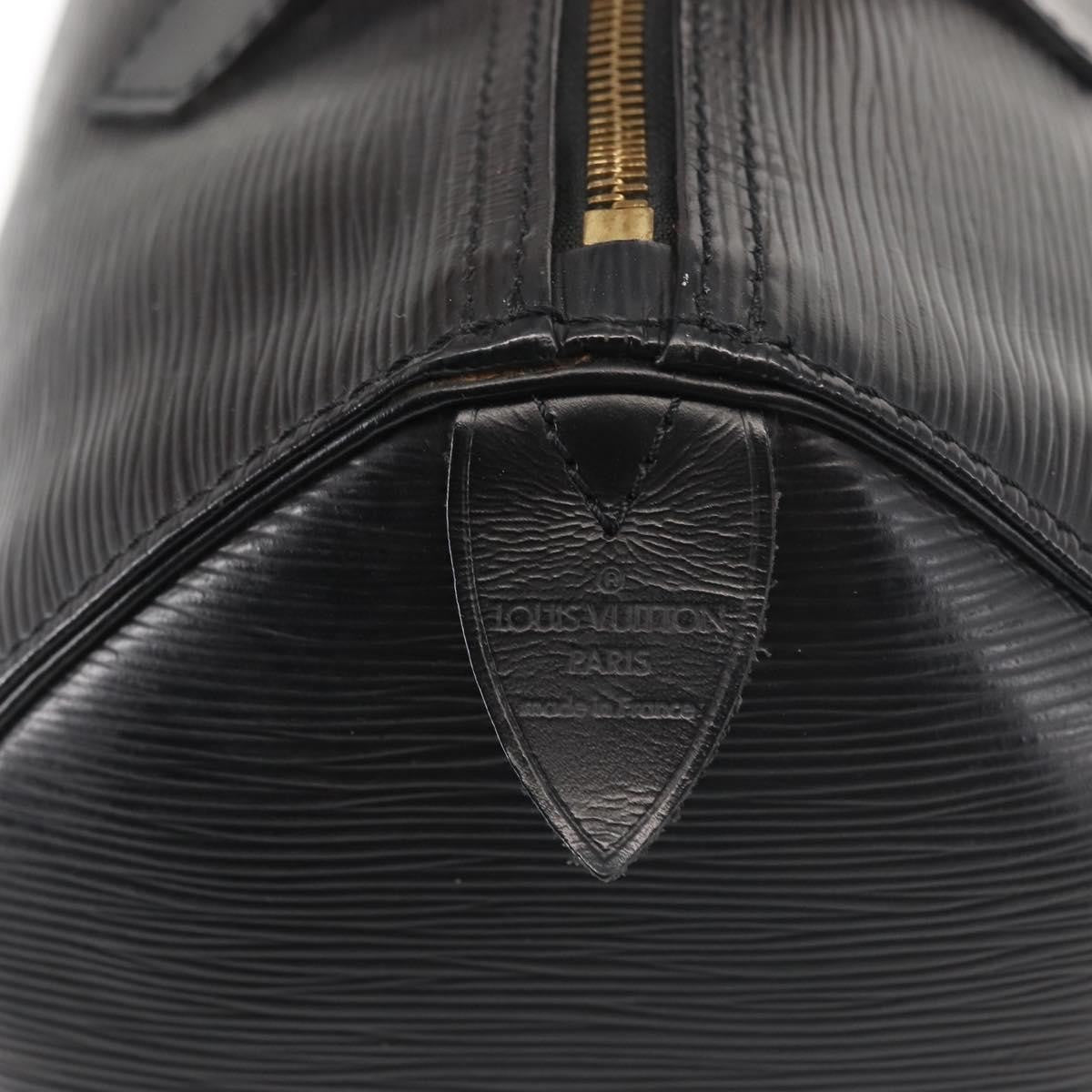 Louis Vuitton Speedy Handbag Epi Leather, BLACK, LEATHER, Handbag