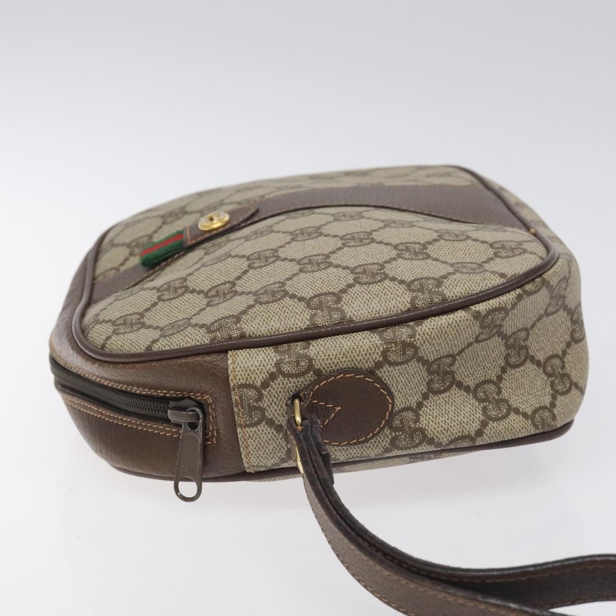 Gucci Sherry line pouch Canvas, BEIGE, PVC, Clutche & pouche