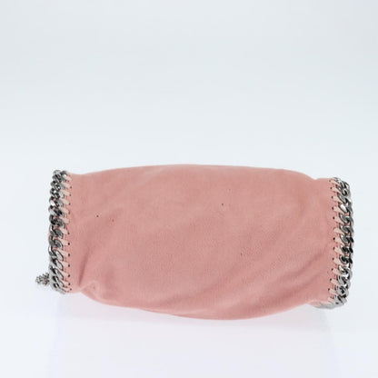 Stella McCartney Falabella Fold Over Crossbody Bag Shaggy Deer, PINK, POLYESTER, Shoulder bag
