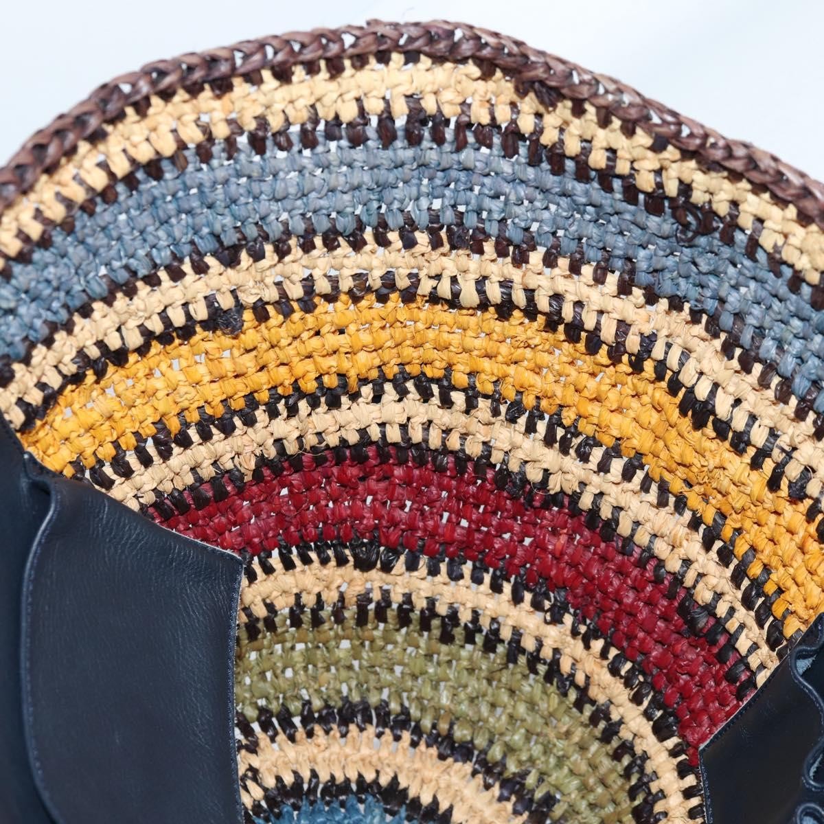 Balenciaga Panier Basket Tote Woven Raffia, MULTICOLOUR, WOOD, Tote bag