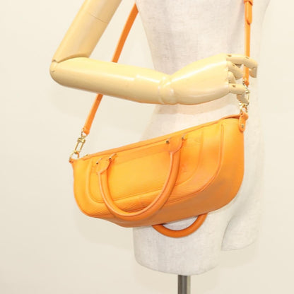 Louis Vuitton Danura Handbag Epi, ORANGE, LEATHER, Handbag