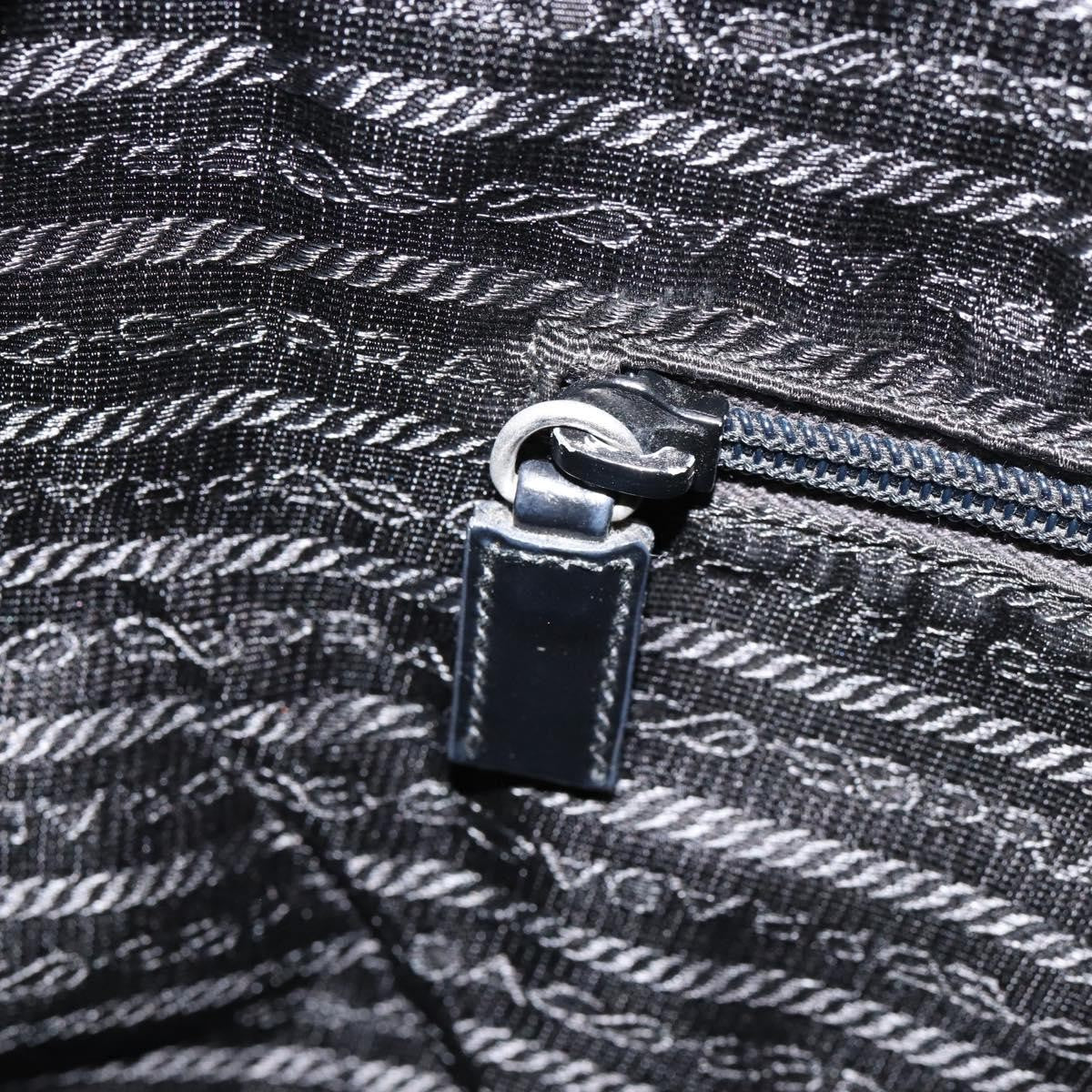 Prada Vintage Zip Tote Tessuto, BLACK, NYLON, Tote bag