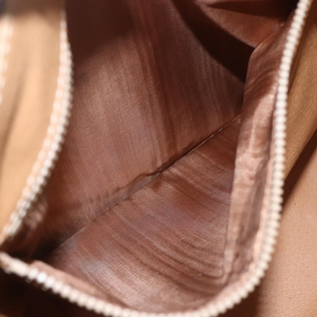 Celine Macadam Handbag Macadam with leather, BROWN, PVC, Handbag