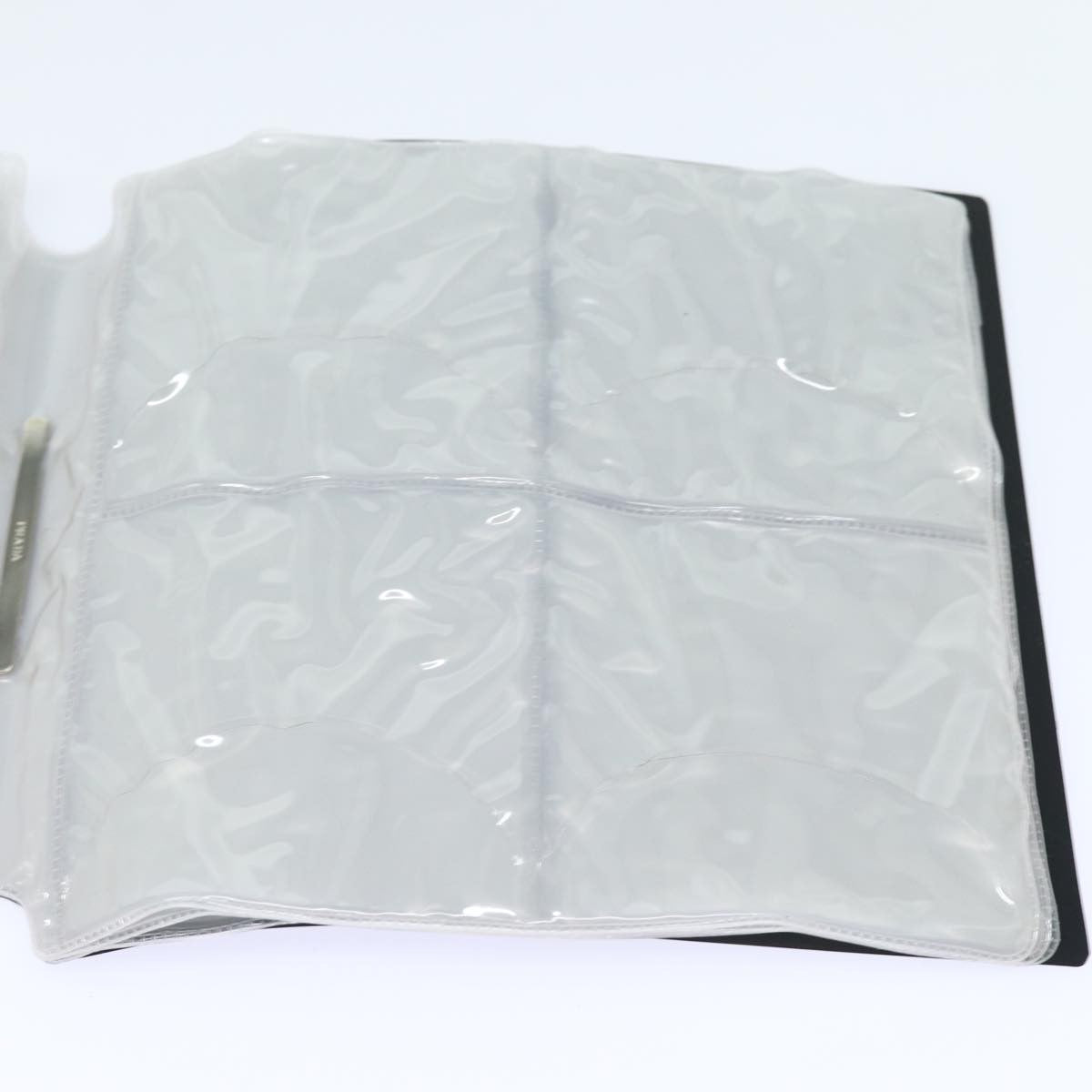 Prada MiniDisc pouch Nylon, BLACK, NYLON, Clutche & pouche