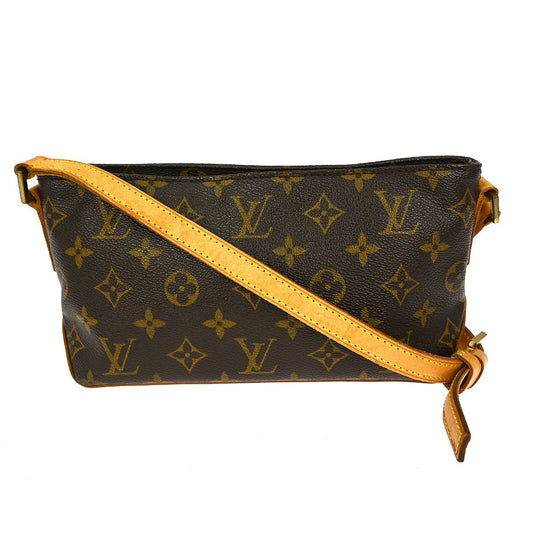 Louis Vuitton Trotteur Handbag Monogram Canvas, Brown, Canvas, Shoulder Bag