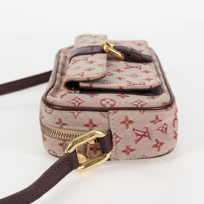 Louis Vuitton Juliette Crossbody Bag Mini Lin, RED, CANVAS, Shoulder bag