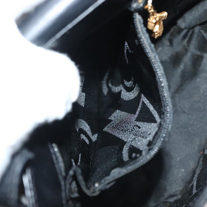 Salvatore Ferragamo Vintage Handbag Leather, BLACK, LEATHER, Handbag