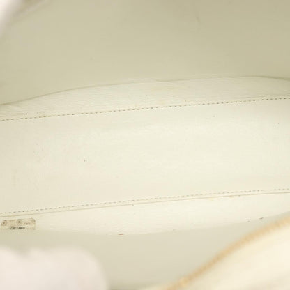 Chanel CC Shoulder Bag Quilted Caviar, WHITE, LEATHER, Shoulder bag