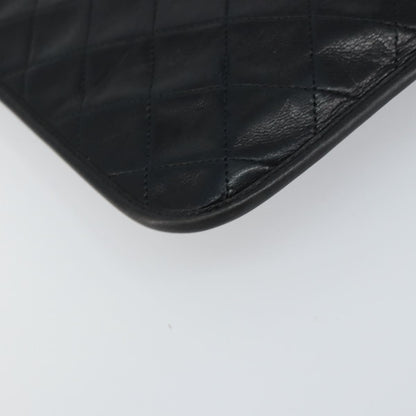 Chanel Vintage Tote Leather, BLACK, LEATHER, Tote bag