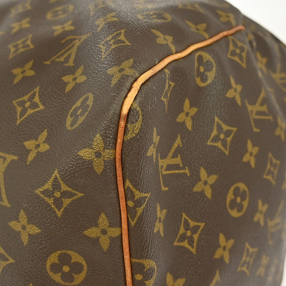 Louis Vuitton Keepall Bag Monogram Canvas, BROWN, CANVAS, Travel bag