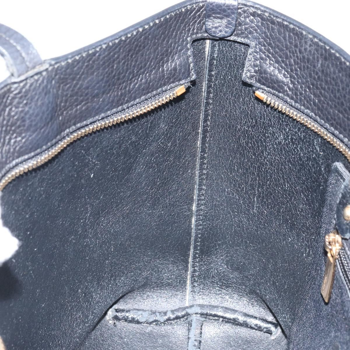 Salvatore Ferragamo Gancini Tote Leather, BLACK, LEATHER, Tote bag