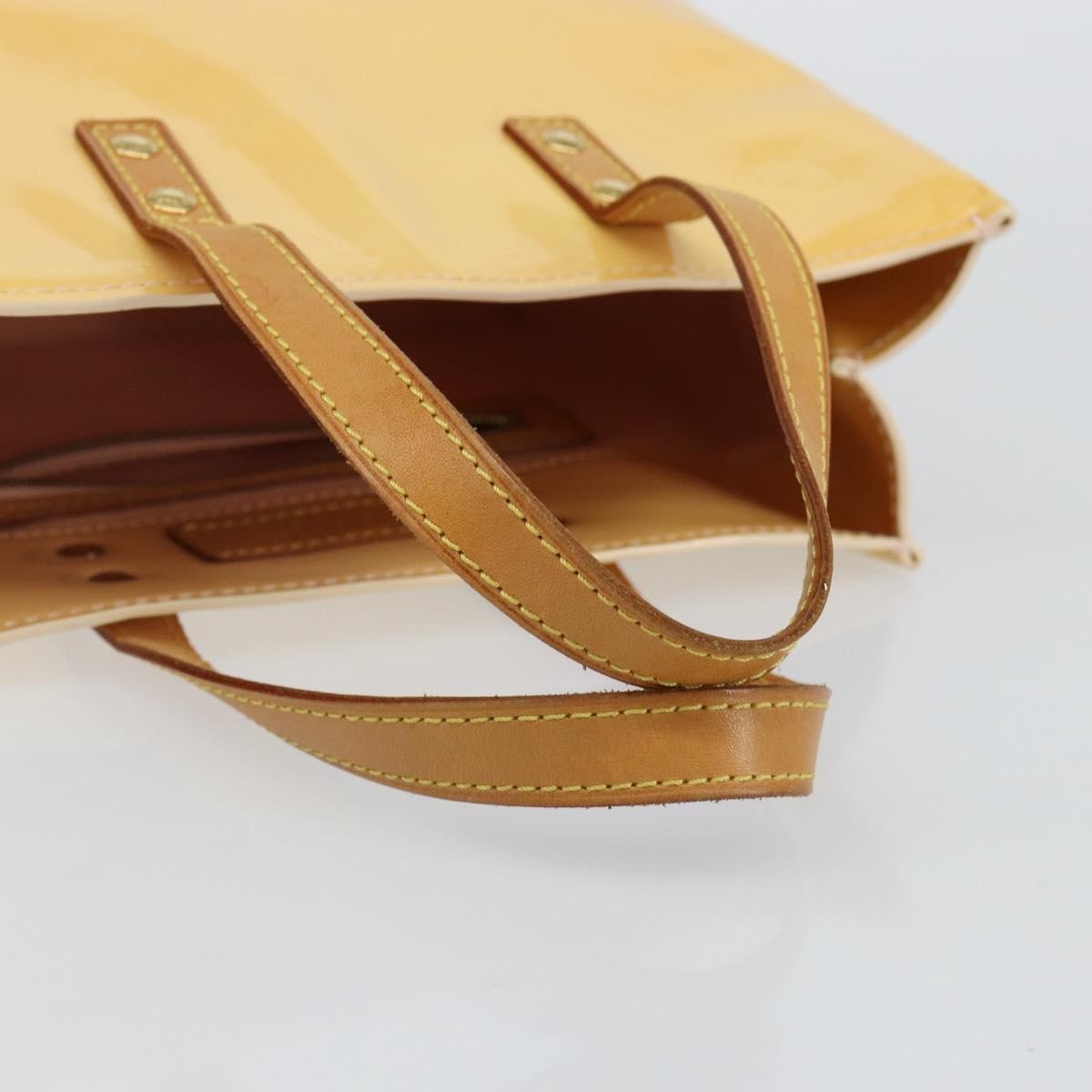 Louis Vuitton Reade Handbag Monogram Vernis, YELLOW, PATENT_LEATHER, Handbag