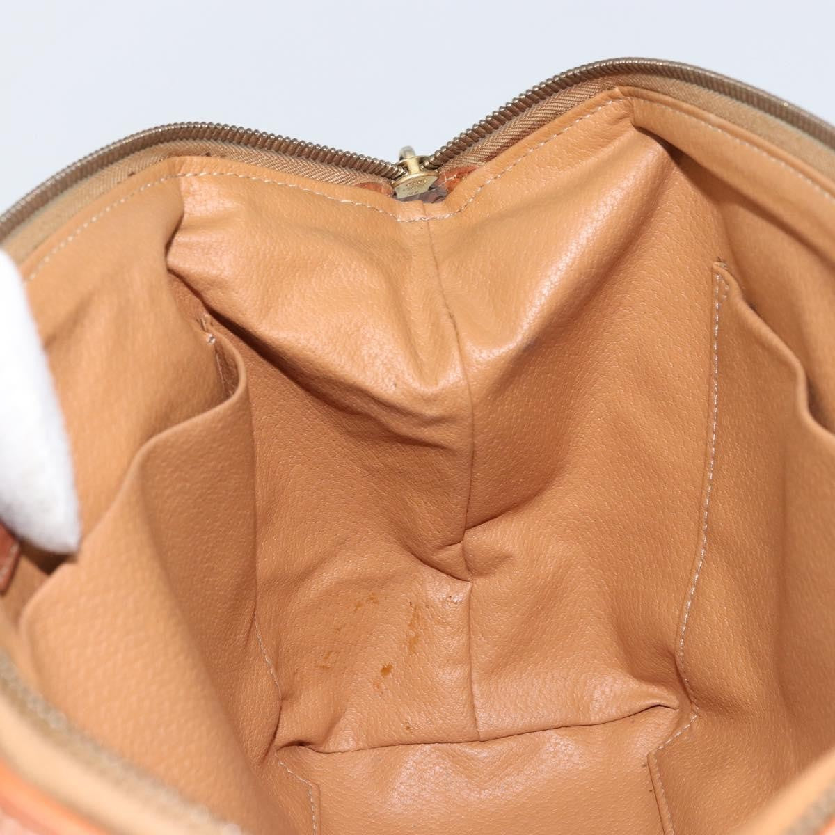 Celine C Macadam Pouch Canvas, BROWN, PVC, Clutche & pouche