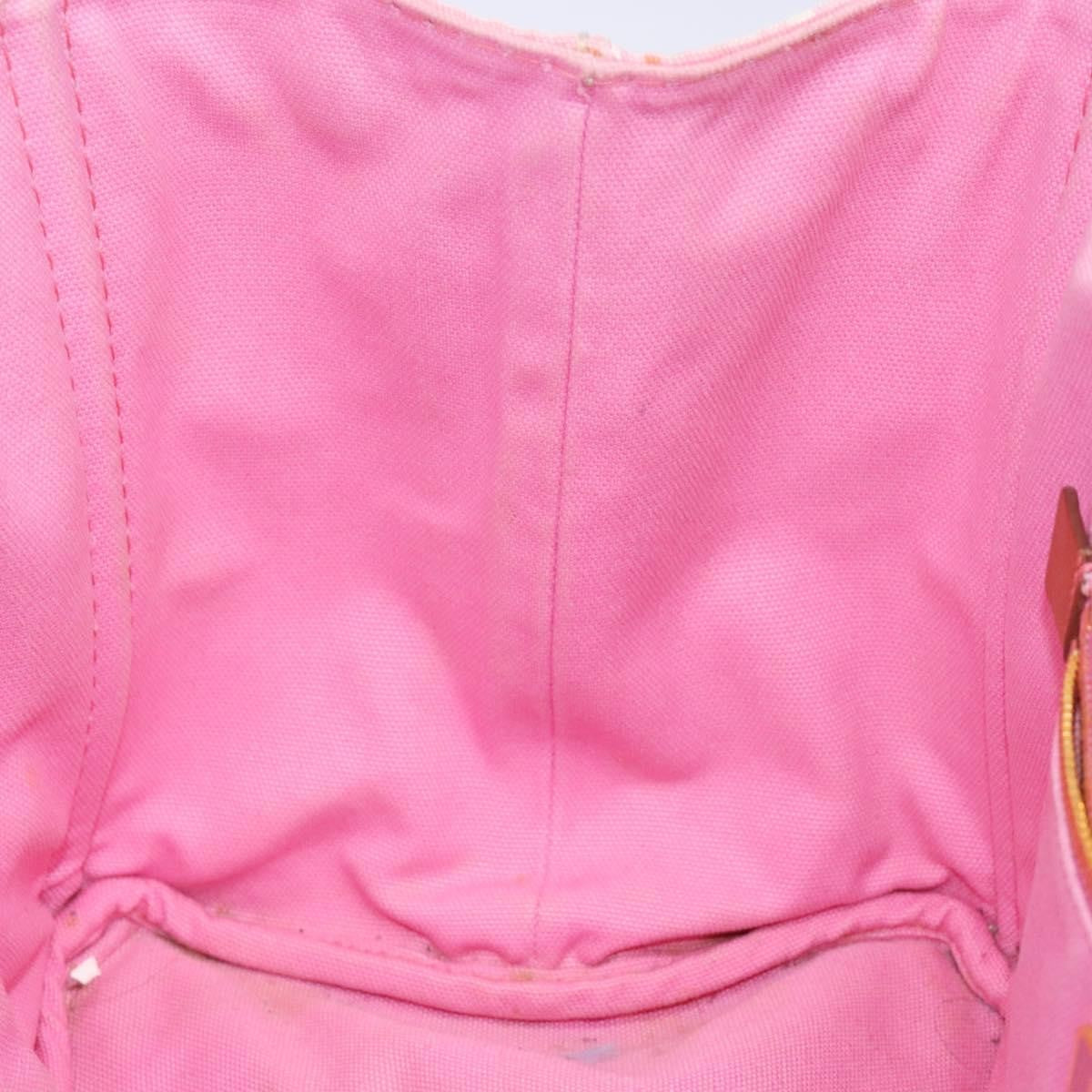 Prada Canapa Open Tote Canvas, PINK, CANVAS, Tote bag