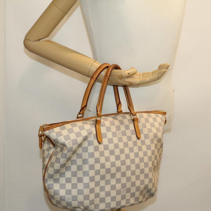 Louis Vuitton Riviera Handbag Damier, WHITE, CANVAS, Handbag