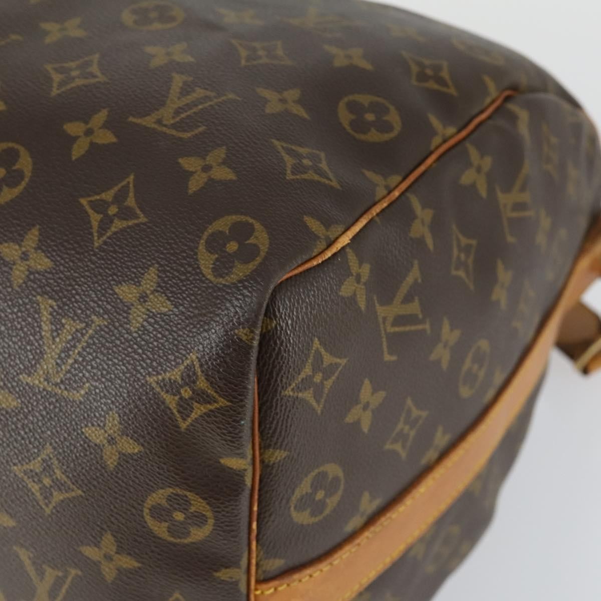 Louis Vuitton Keepall Bandouliere Bag Monogram Canvas, BROWN, CANVAS, Travel bag