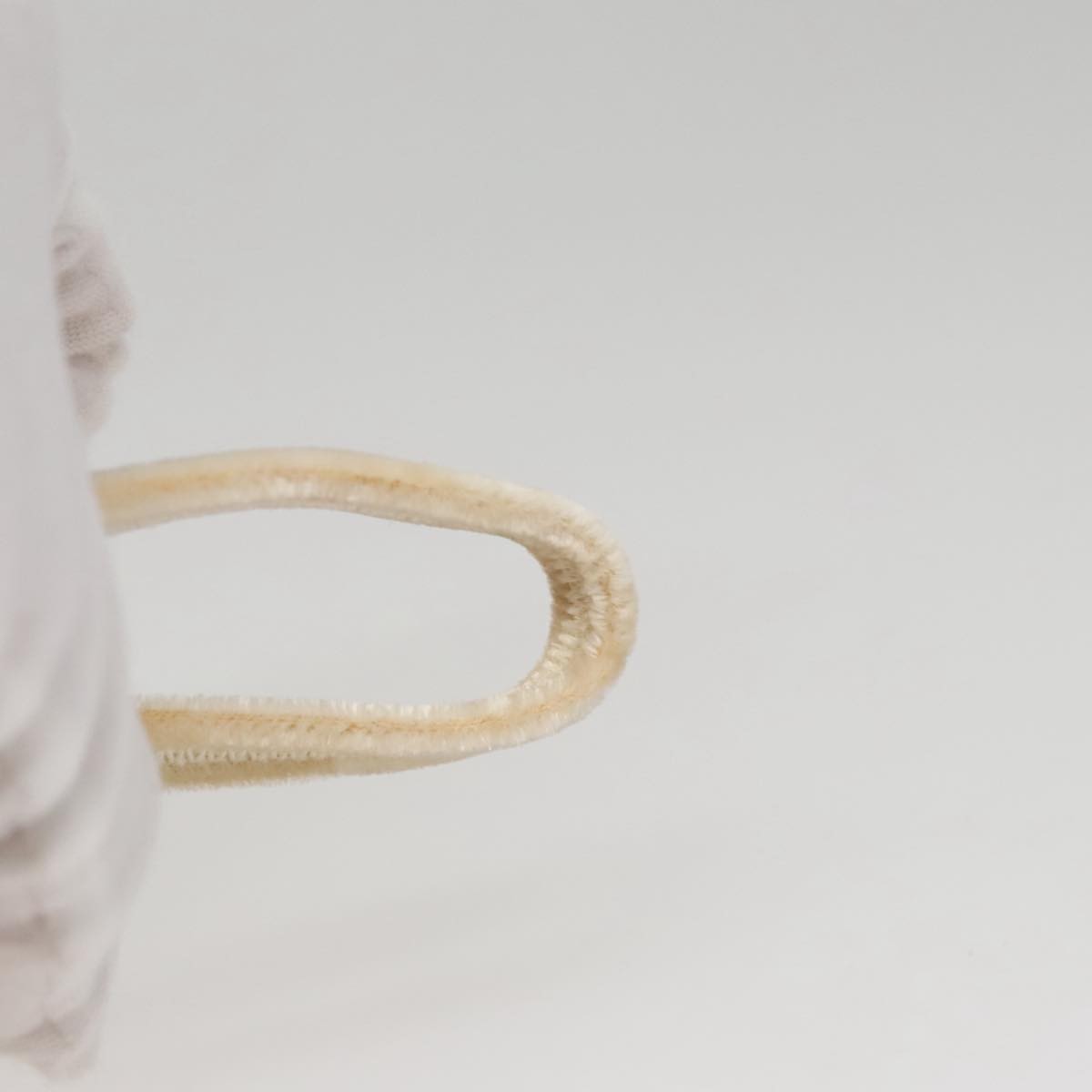 Prada Drawstring Pouch Velvet, BEIGE, VELVET, Clutche & pouche