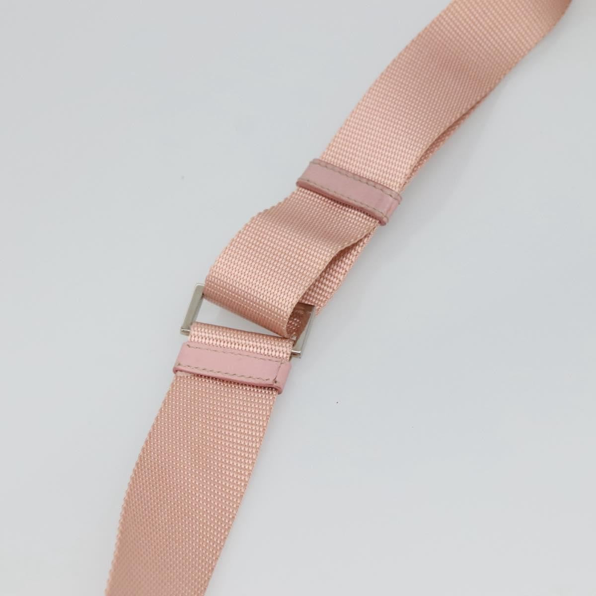Prada Buckle Messenger Bag Tessuto, PINK, NYLON, Shoulder bag