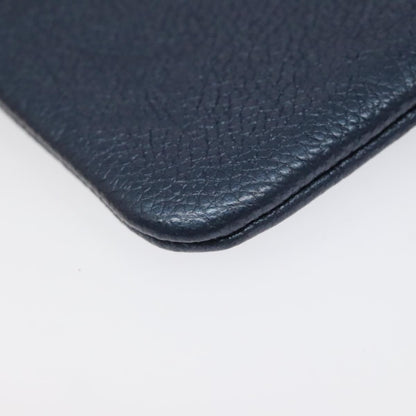 Louis Vuitton Pochette Clés Monogram Empreinte, NAVY, LEATHER, Wallets